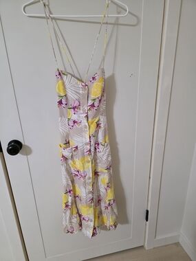 forever 21 blue daisy dress FOREVER 21 Tea Dress